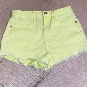 Wild Fable Yellow Neon Shorts